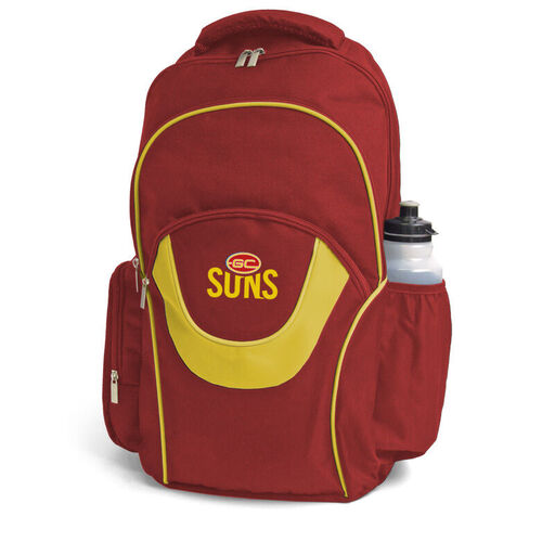 Gold Coast Suns AFL Fusion Backpack with 3 Compartments! School Gym Bag!