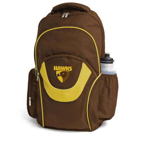 Hawthorn Hawks AFL Fusion Backpack with 3 Compartments! School Gym Bag!