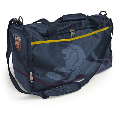 Brisbane Lions AFL Sports Travel Bag! School Bag! Shoulder Bag! 