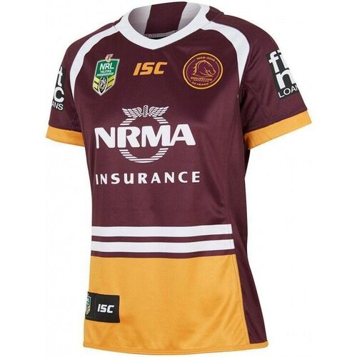 Brisbane Broncos NRL Home ISC Jersey  Ladies Sizes 8-18! In Stock! T8