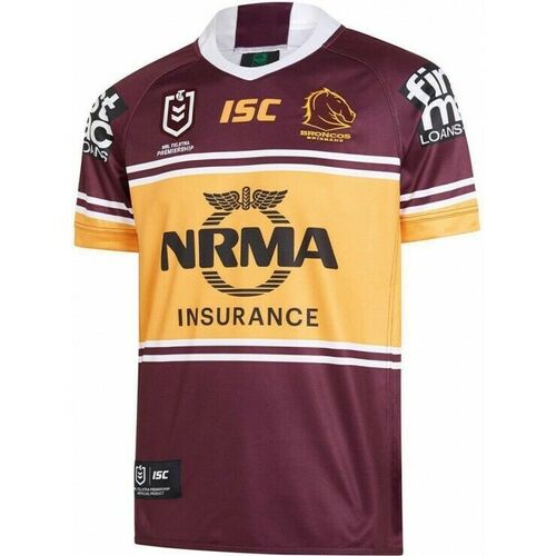 Brisbane Broncos NRL Home ISC Jersey Adults Sizes S-7XL! T9