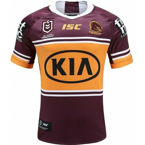 Brisbane Broncos NRL ISC Home Jersey Mens Sizes S-7XL T0! BNWT's