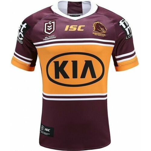 Brisbane Broncos NRL ISC Home Jersey Mens Sizes S-7XL T0! BNWT's