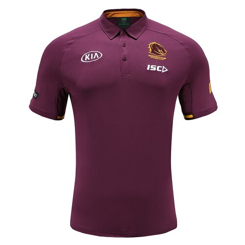 Brisbane Broncos NRL Mulberry Media Polo Ladies Sizes 8-18 T0! 