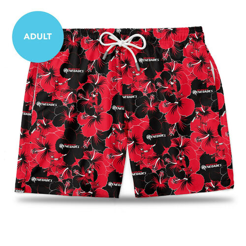 Melbourne Renegades BBL Big Bash Cricket 2020 Adult Hawaiian Shorts Sizes S-5XL