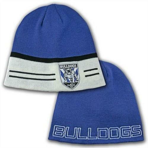Official NRL Canterbury Bulldogs Switch Reversible Embroidered Beanie