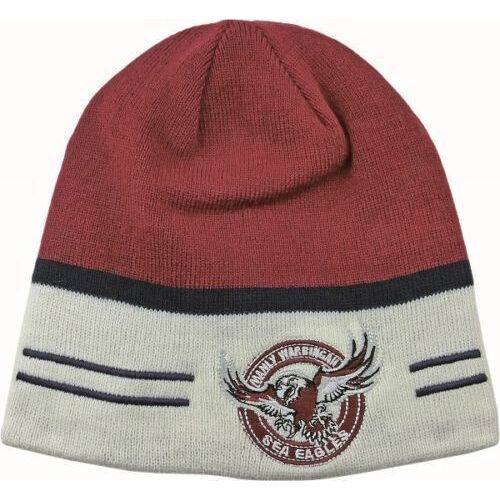 Official NRL Manly Sea Eagles Switch Reversible Embroidered Beanie