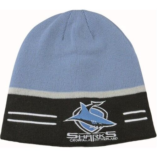 Official NRL Cronulla Sharks Switch Reversible Embroidered Beanie