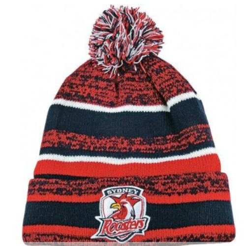 Sydney Roosters NRL Dynamo Knitted Winter Beanie with Pom Pom!