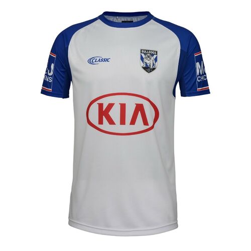 Canterbury Bankstown Bulldogs NRL Players White Training Shirt Sizes 3XL! T9