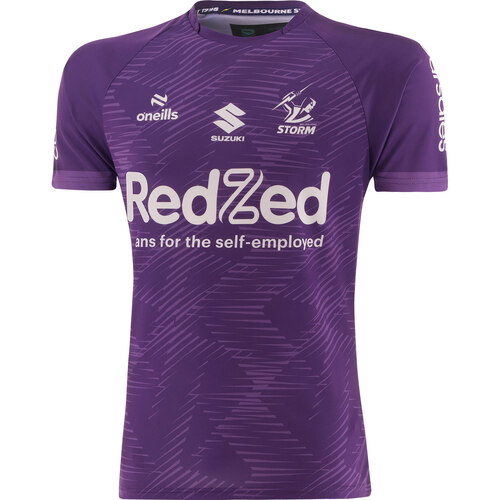 Melbourne Storm NRL 2025 O'Neills Purple Training Shirt Sizes S-7XL!