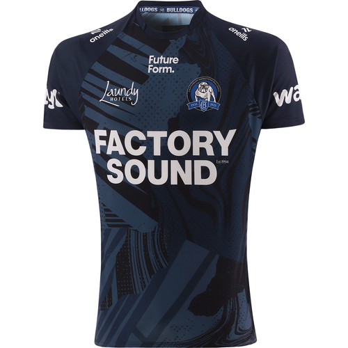 Canterbury Bulldogs NRL 2025 O'Neills Navy Training Shirt Sizes S-7XL!