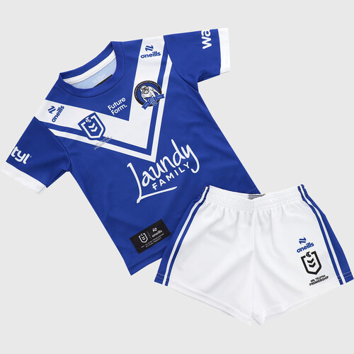Canterbury Bulldogs NRL 2025 O'Neills Away Toddlers Set Sizes: 6 months - 4 years!