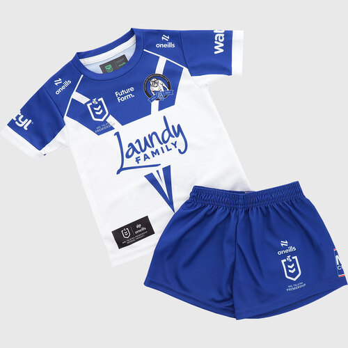 Canterbury Bulldogs NRL 2025 O'Neills Home Toddlers Set Sizes: 6 months - 4 years!
