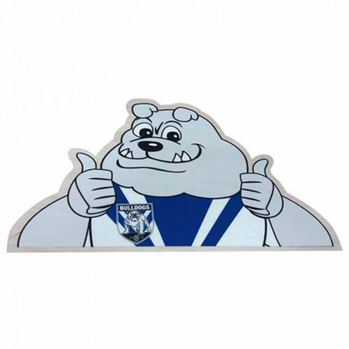 Canterbury Bulldogs NRL Car Mascot Logo Back Car Window Decal Sticker!
