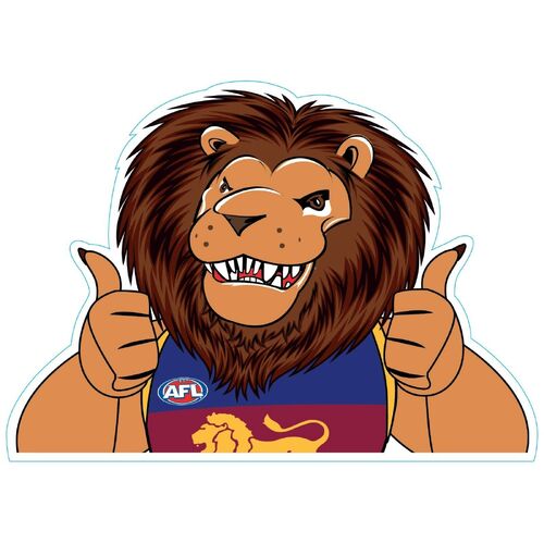 Brisbane Lions AFL Car Mascot Logo Back Car Window Decal Sticker