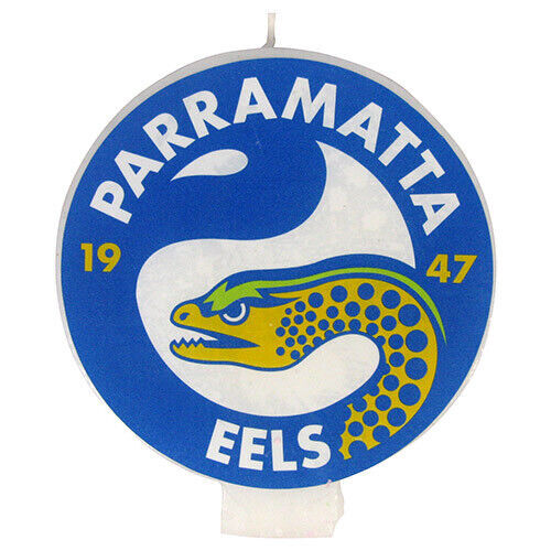 Official NRL Parramatta Eels Birthday Celebration Cake Team Logo Candle