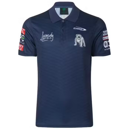 Canterbury Bulldogs NRL Classic Media Polo Shirt Royal Sizes S-7XL! T3