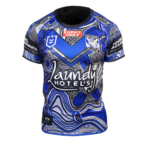 Canterbury Bankstown Bulldogs 2023 Classic NRL Indigenous Jersey Kids Sizes 6-14!