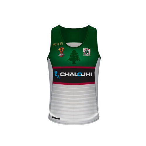 Lebanon Cedars Rugby League 2017 RLWC Players Training Singlet Size S-5XL! 