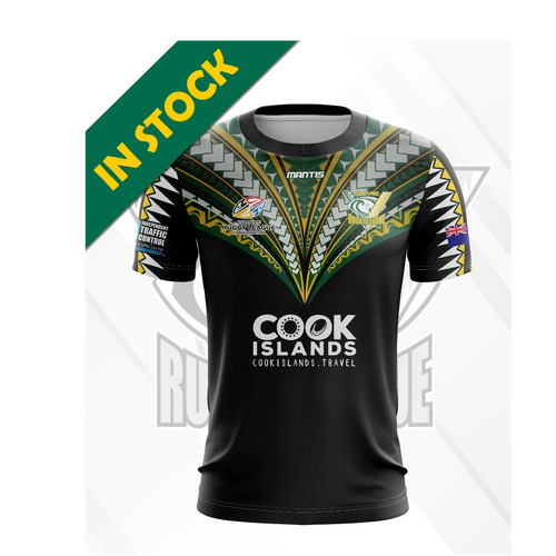 Cook Islands 2022 Rugby League World Cup Training T Shirt Black Sizes S-5XL!
