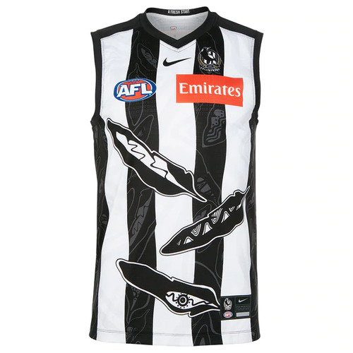 Collingwood Magpies AFL Indigenous Guernsey Adults Sizes S-5XL! T2