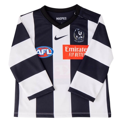 Collingwood Magpies AFL 2023 Home Guernsey Toddlers Sizes 12m-36m! 