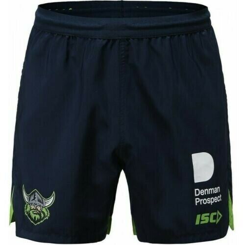 Canberra Raiders NRL ISC 2020 Players Navy Training Shorts Sizes S-5XL!