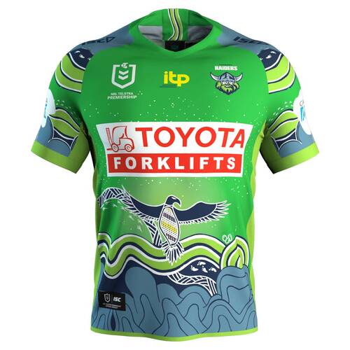 Canberra Raiders NRL 2021 Indigenous ISC Jersey Kids Sizes 6-14! 