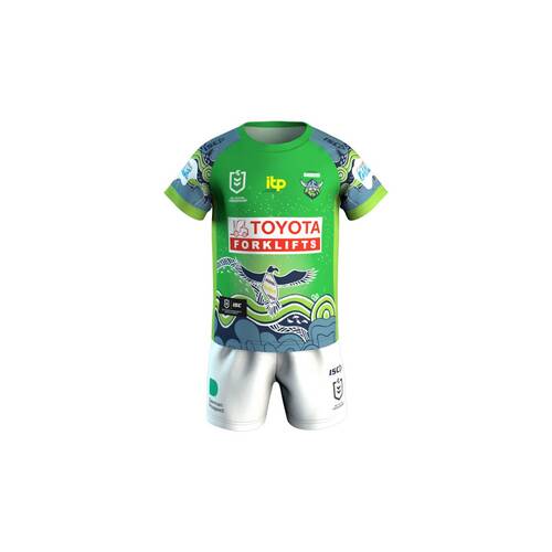 Canberra Raiders NRL ISC 2021 Indigenous Jersey Toddlers Infants Sizes 0-4!
