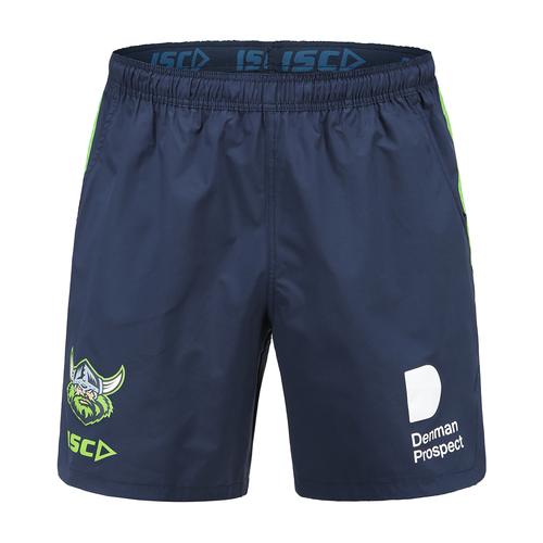 Canberra Raiders NRL ISC Players Navy Training Shorts Sizes S-5XL! T1