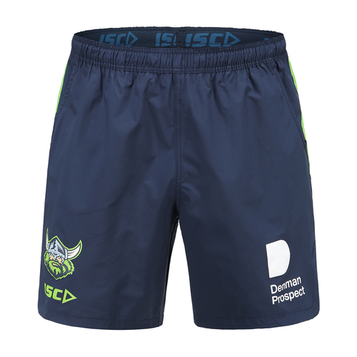 Canberra Raiders NRL ISC 2021 Players Navy Training Shorts Sizes S-5XL!