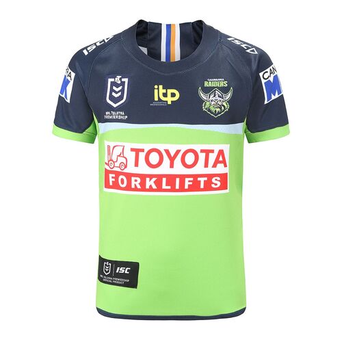 Canberra Raiders NRL ISC Home Jersey Kids Sizes 6-14! T2