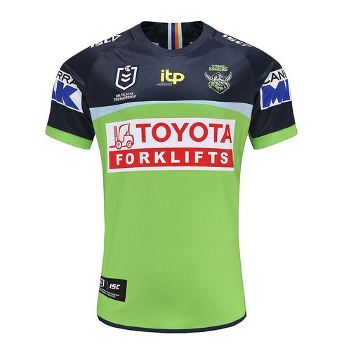 Large Envy/Navy NRL ISC New Canberra Raiders 2020 Sublimated Polo Sizes Small 