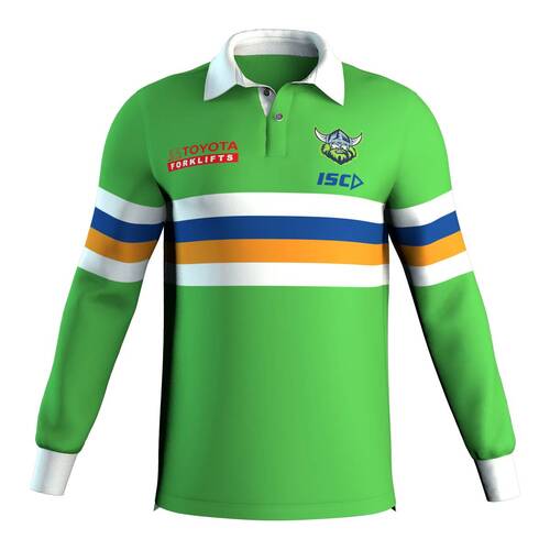 Canberra Raiders NRL ISC 2022 Anniversary Long Sleeve Jersey Sizes S-3XL!