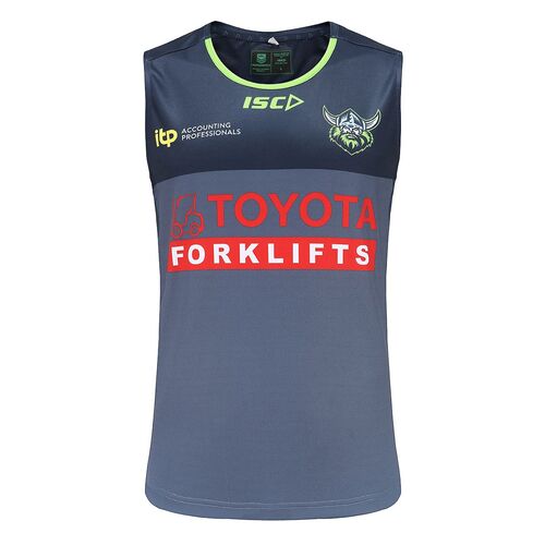 Canberra Raiders NRL ISC Training Singlet Sizes S-5XL! T2