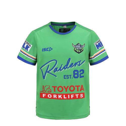 Canberra Raiders NRL ISC 2022 Anniversary Run-Out Shirt Kids Sizes 6-14!