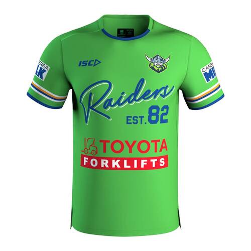 Canberra Raiders NRL ISC Anniversary Run-Out Shirt Sizes S-5XL! T2