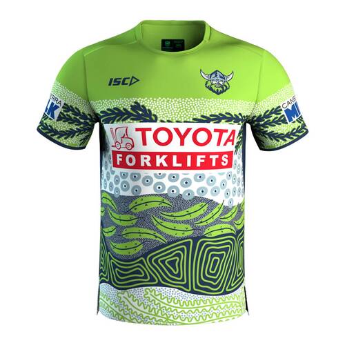 Canberra Raiders NRL ISC Indigenous Run Out T Shirt Sizes S-5XL! T2