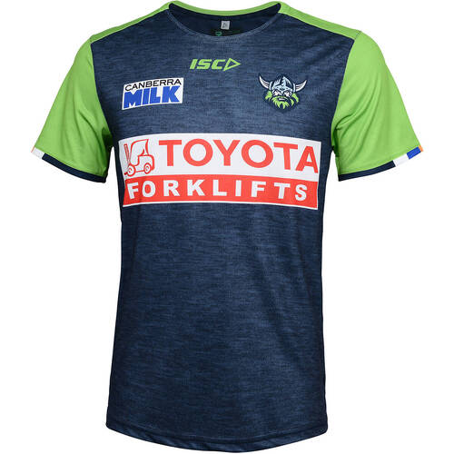Canberra Raiders NRL ISC Training Shirt Navy-Green Sizes S-5XL! T3