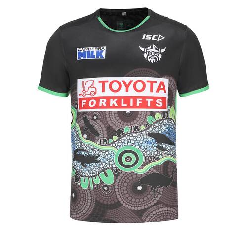 Canberra Raiders NRL ISC 2024 Players Indigenous Run Out Shirt Sizes S-5XL!