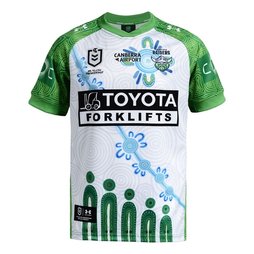 Canberra Raiders NRL Under Armor 2026 Indigenous Jersey Sizes S-7XL!