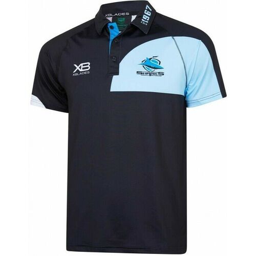 Cronulla Sharks NRL 2019 Players Black Media Polo Shirt Size S-5XL! T9