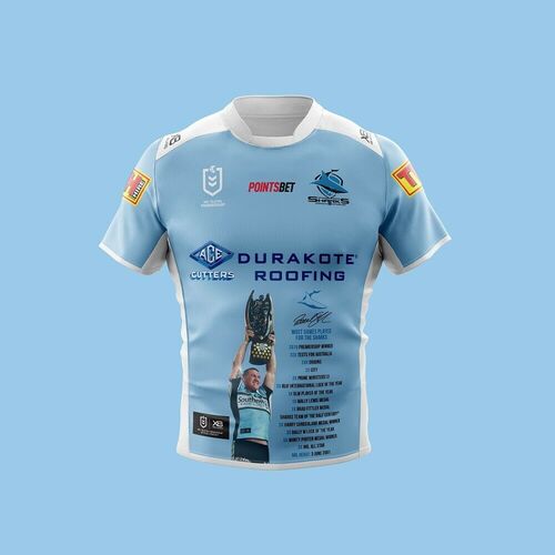 Cronulla Sharks NRL 2019 Paul Gallen Testimonial Jersey Sizes Large! In Stock T9