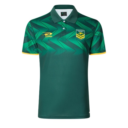 Australian Kangaroos 2024/25 ARL Players Media Polo Sizes S-7XL!