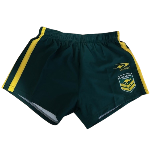 Australian Kangaroos 2024/25 ARL Players Home Shorts Sizes S-7XL!