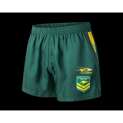 Australian Kangaroos 2025/26 ARL Players Performance Gym Shorts Sizes S-7XL!