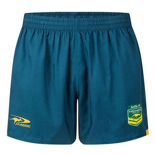 Australian Kangaroos RLWC 2026 Classic Training Shorts Sizes S-3XL!