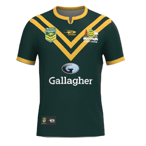 Australian Kangaroos 2024 RL Players On Field Jersey Toddlers Set Sizes 0-4! 