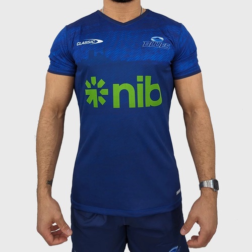 Auckland Blues 2024 Super Rugby Classic Pro Training T Shirt Sizes S-7XL!